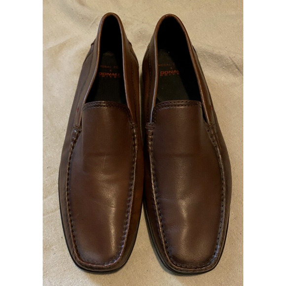 Moral Code x Donald Driver Shoes Mens Size 11 M Brown Leather Slip on Loafers - Picture 1 of 12